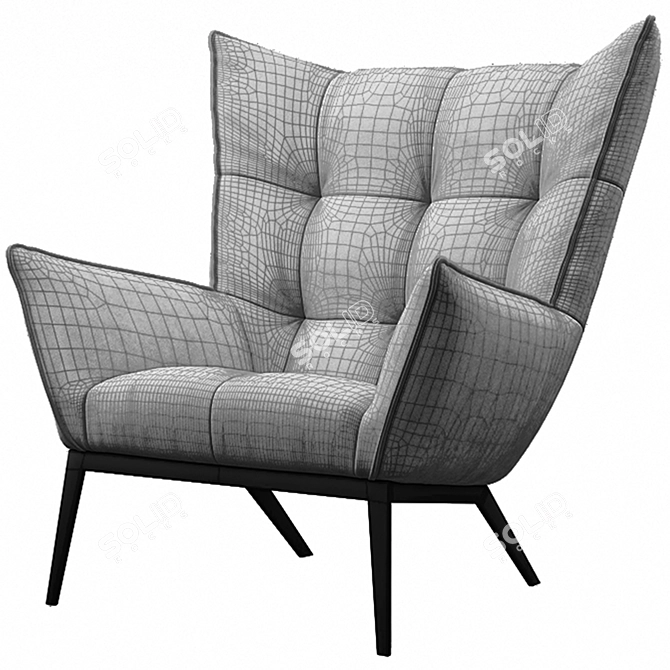 Lofty Cozy Armchair 3D model image 7