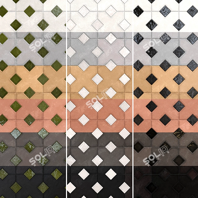 Kasbah Ceramic Tiles Set 022 3D model image 3