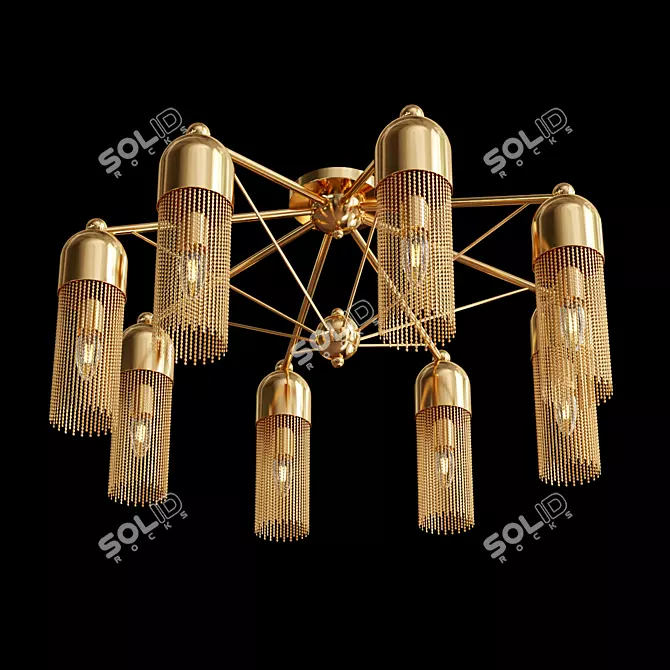 Zaria 2739-8P Ceiling Light 3D model image 1