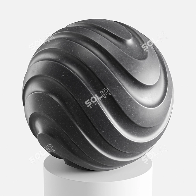 Spherical Abstract Sculpture Model 3D model image 5