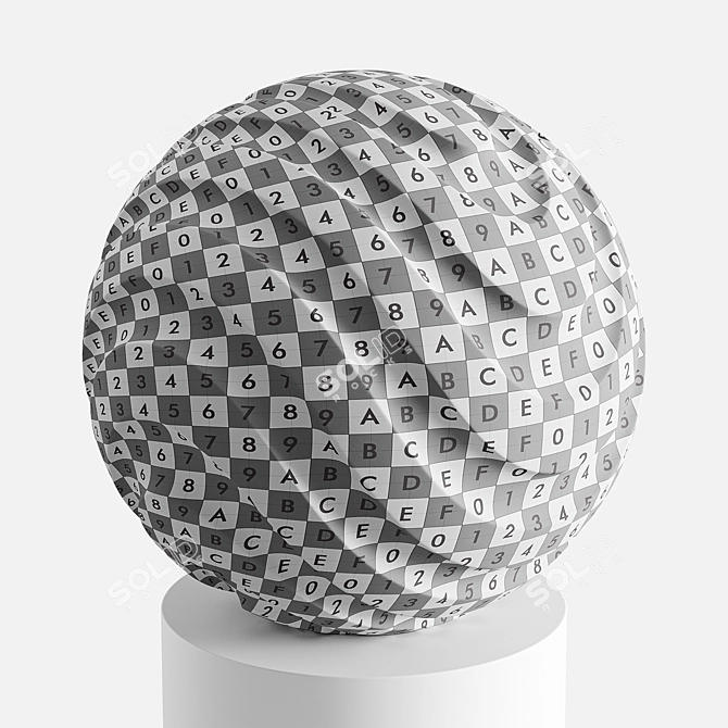 Spherical Abstract Sculpture Model 3D model image 7