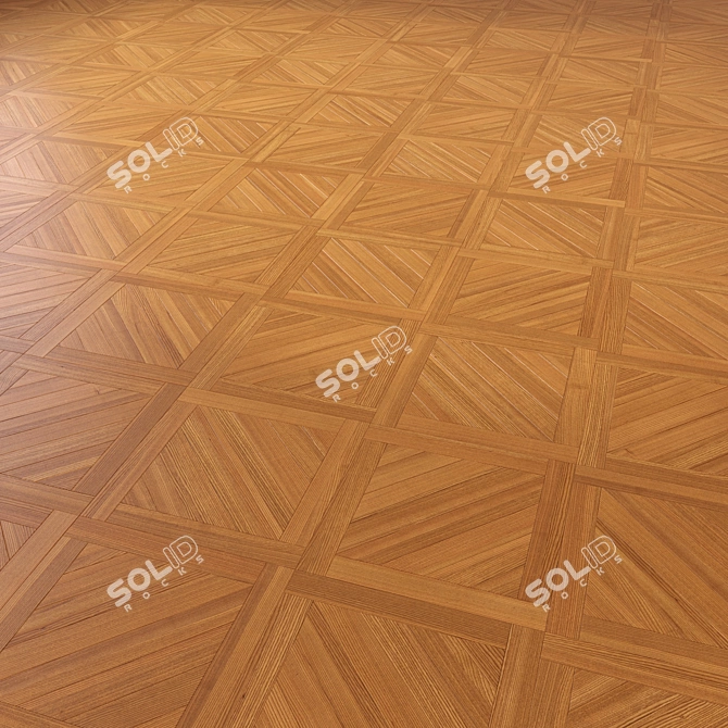 Premium Wood Floor 3D Model 3D model image 3