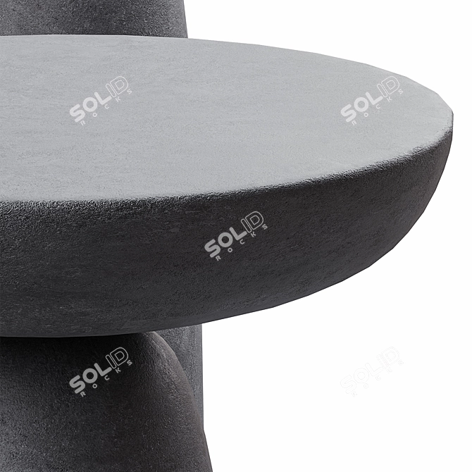 Minimalist Wabi Sabi Coffee Table 3D model image 4