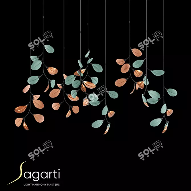 Sagarti Olalo Comp9 Pendant Light 3D model image 1