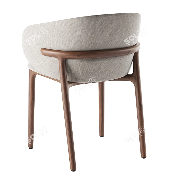 Elegant Mela Chair 3D Model 3D model image 5