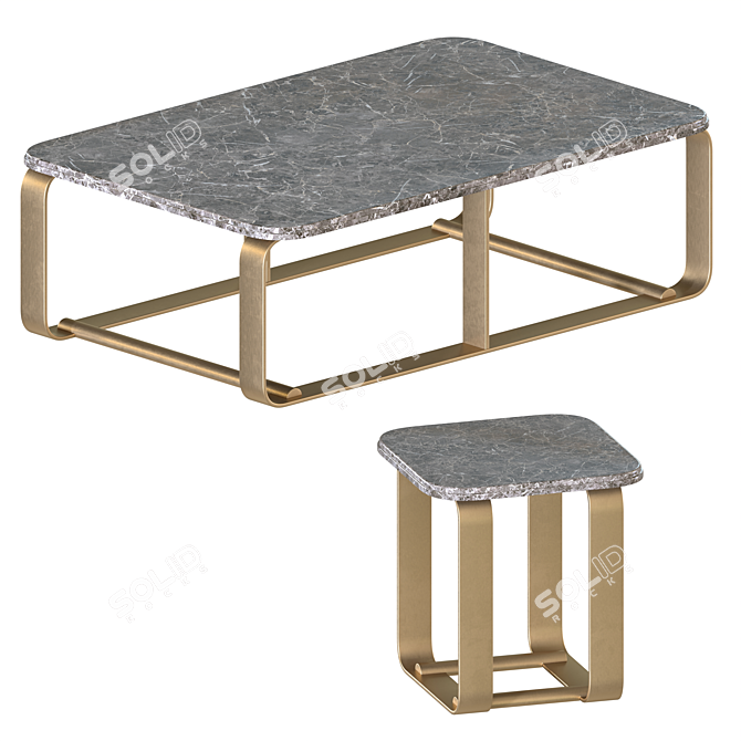 Elegant Signorini Coco Daytona Table 3D model image 1