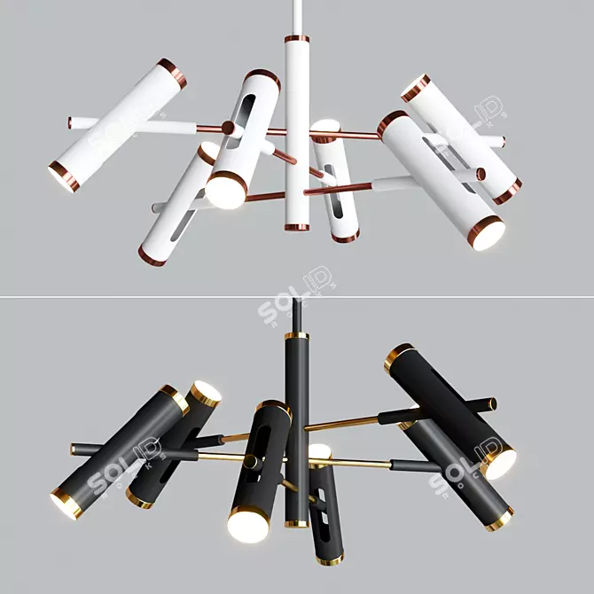 Favorite Duplex Chandelier Set 3D model image 1