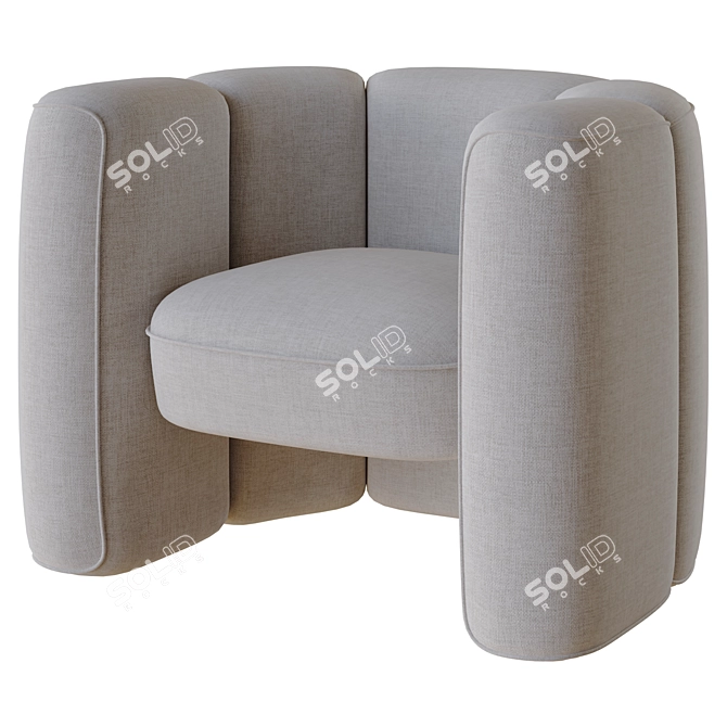 Modern Mila Chair 3D Model 3D model image 3
