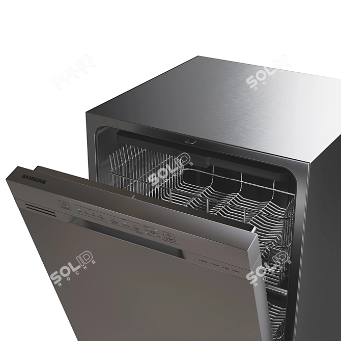 Samsung Stainless Steel Dishwasher Collection 3D model image 6