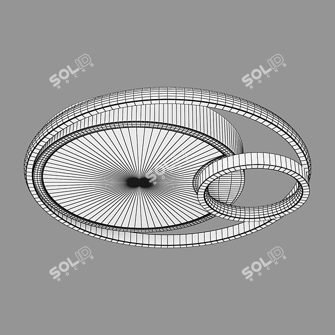 Eurosvet 90254/1 Jeremy LED Ceiling Light 3D model image 2