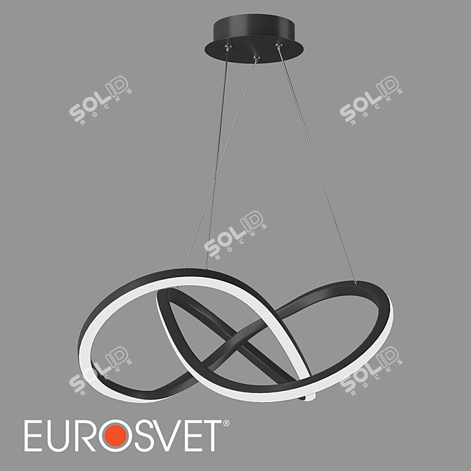 Eurosvet 90312/1 Wind Pendant Light 3D model image 1