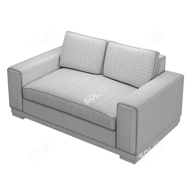 Luxurious Dyad Sofa: Handcrafted Comfort 3D model image 3