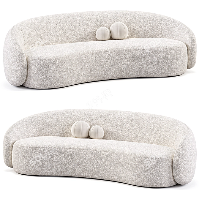 Elegant Amore 2015 Sofa 3D model image 2