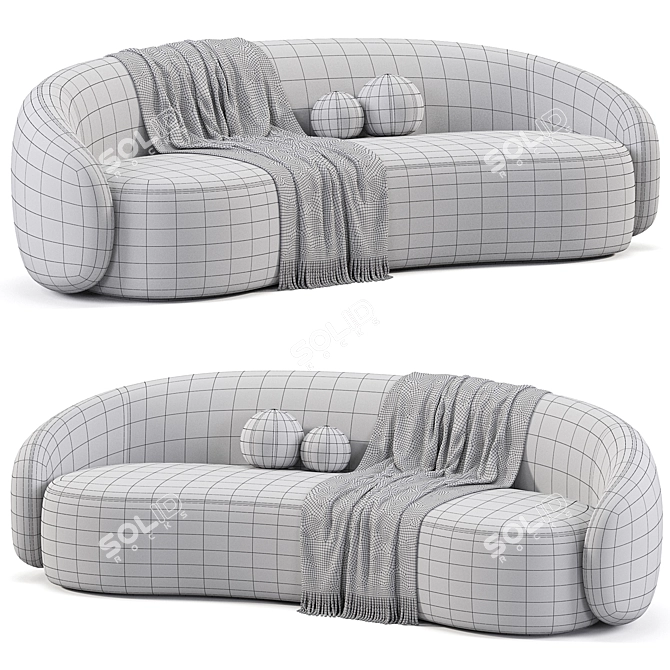 Elegant Amore 2015 Sofa 3D model image 6