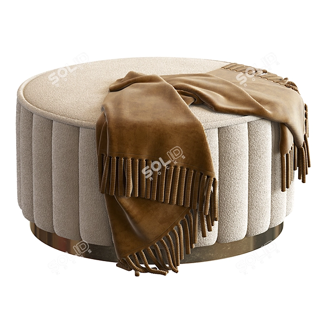 Contemporary 2016 Ottoman Pouf 3D model image 4