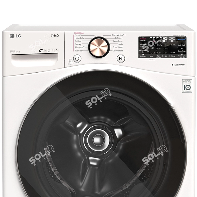 LG ThinQ Washer Dryer Combo 3D model image 6