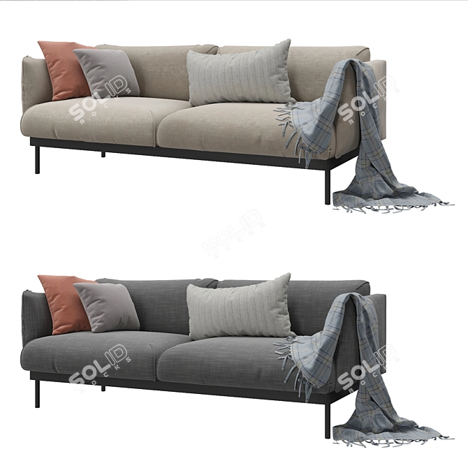 ÄPPLARYD 2-Seat Sofa in V-Ray 3D model image 1