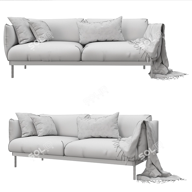 ÄPPLARYD 2-Seat Sofa in V-Ray 3D model image 3