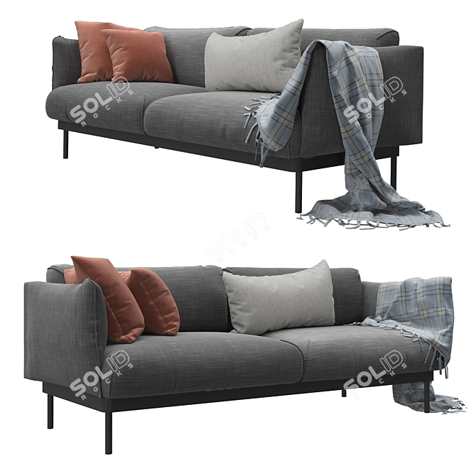 ÄPPLARYD 2-Seat Sofa in V-Ray 3D model image 10