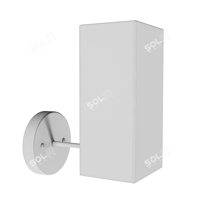 Rectangular 200 OM Wall Sconce 3D model image 6