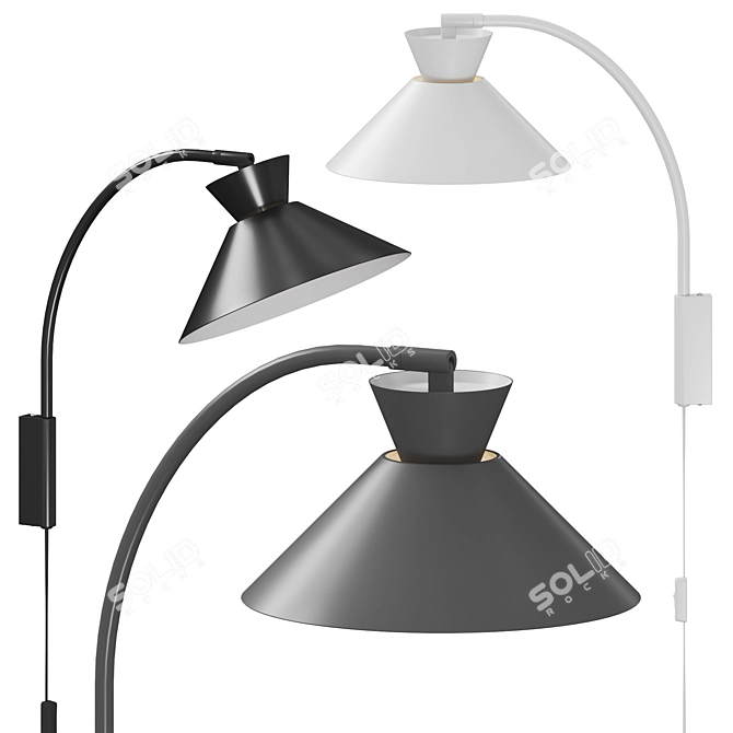 Nordlux Dial Modern Wall Light 3D model image 2