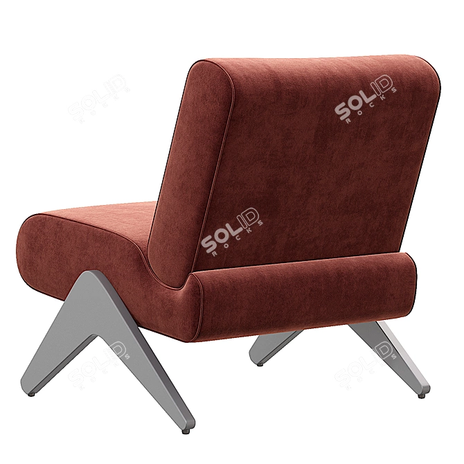 Stylish Modern Virgo Accent Chair 3D model image 2