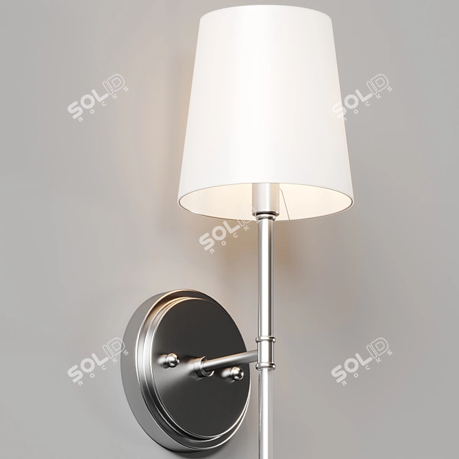 Transitional Luxury Wall Sconce 3D model image 4