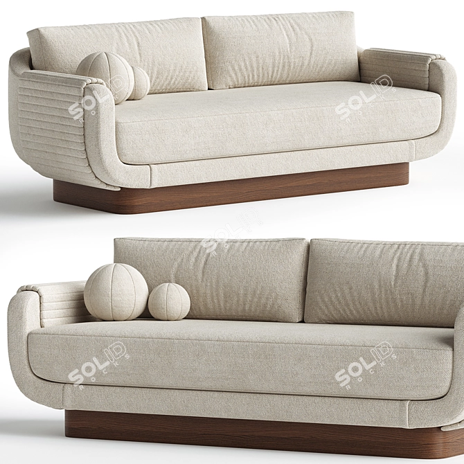 Elegant Nest Sofa Design 3D 3D model image 1