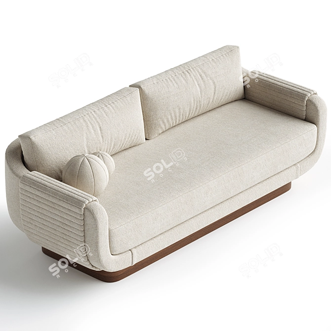 Elegant Nest Sofa Design 3D 3D model image 2