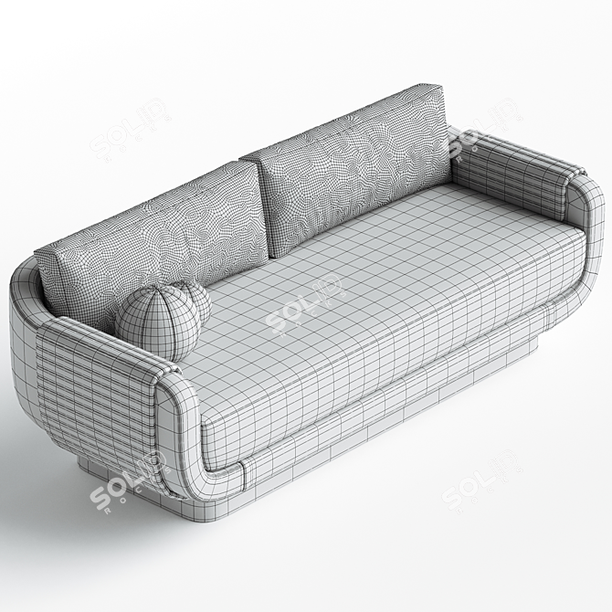 Elegant Nest Sofa Design 3D 3D model image 3