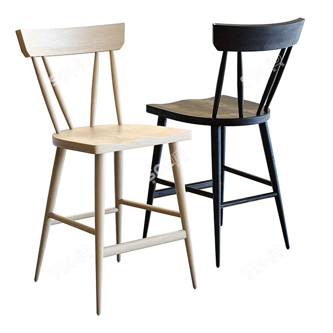 Modern 3D Model Juni Counter Stool 3D model image 3