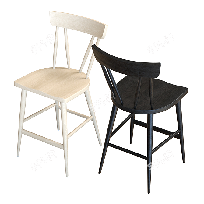 Modern 3D Model Juni Counter Stool 3D model image 6