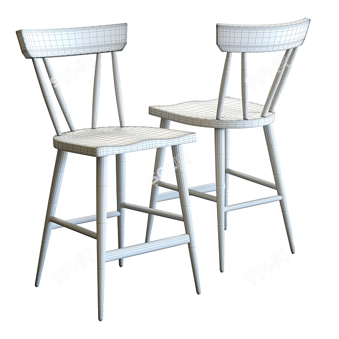 Modern 3D Model Juni Counter Stool 3D model image 7