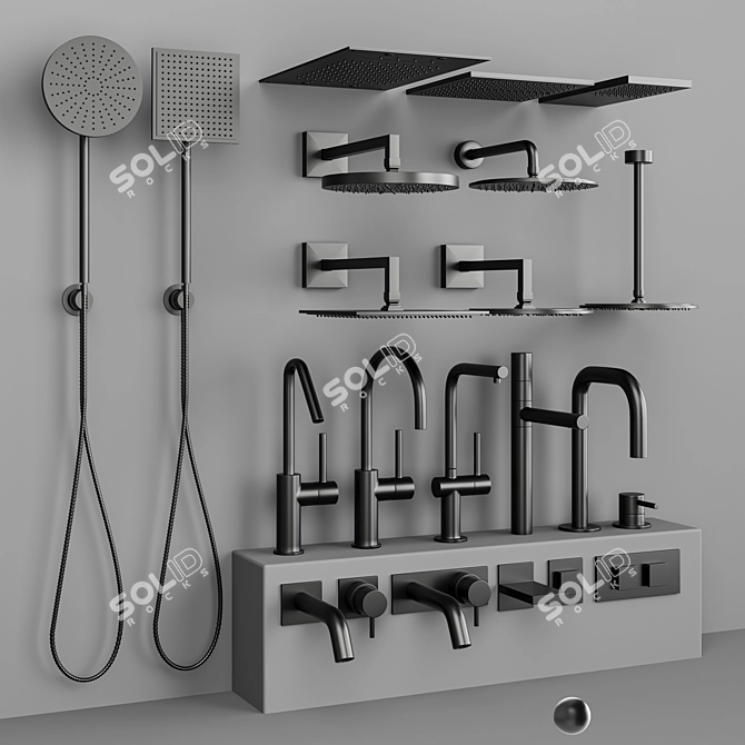 Fantini Faucet Collection: 22 Models 3D model image 2