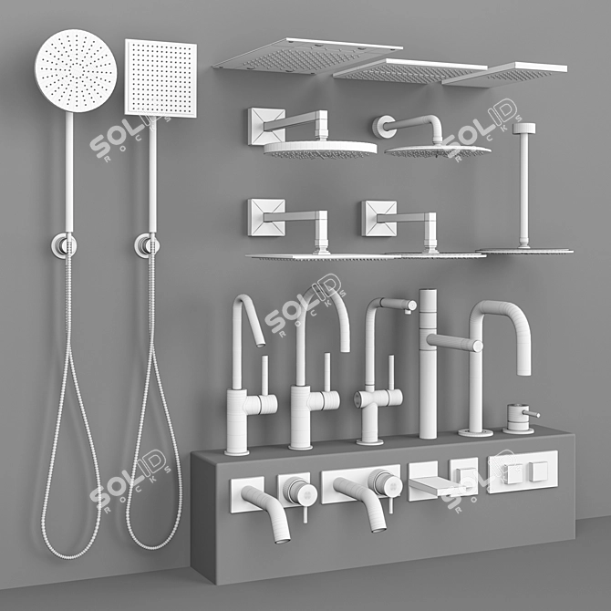 Fantini Faucet Collection: 22 Models 3D model image 7