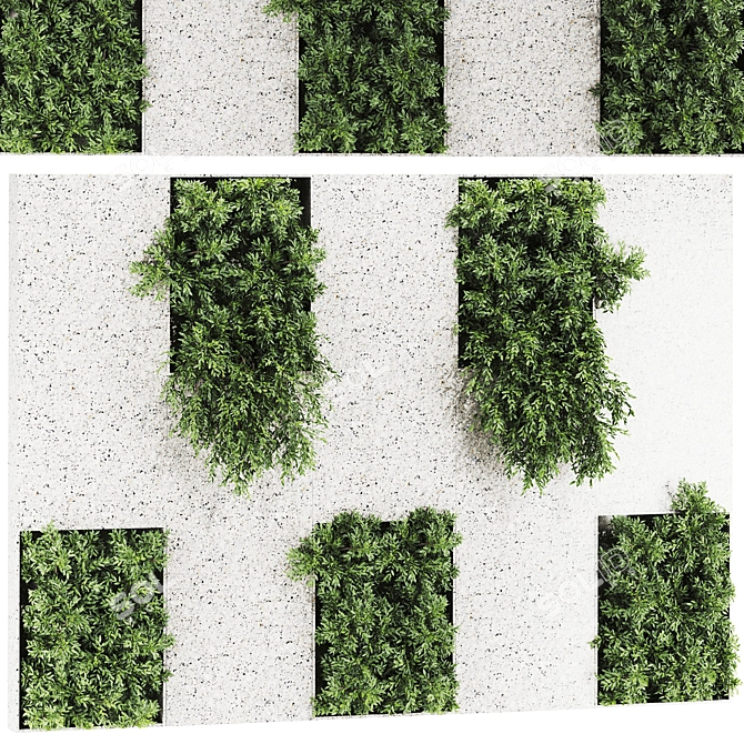 60 Plant Set 3D Model 3D model image 1