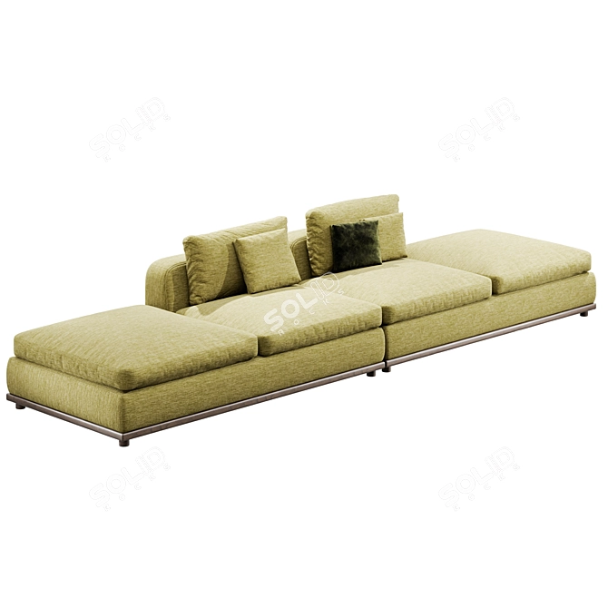 Luxury Kirk Sofa Porada 3D model image 1