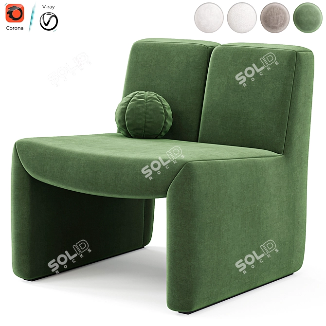 Elegant Macintosh Chair, Eichholtz's Masterpiece 3D model image 6