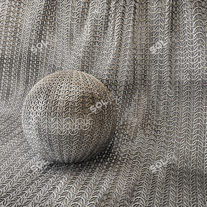 Metal Mesh Fabric Bundle -Textures, Materials 3D model image 3