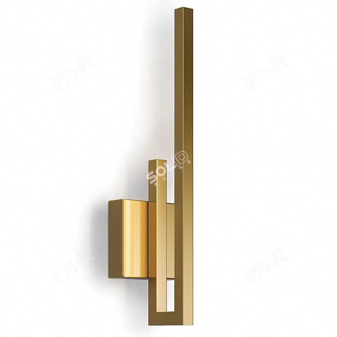 Brass Sconce: Louvre Home Essential 3D model image 2