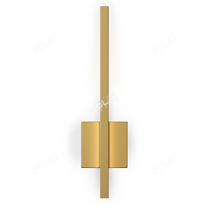 Brass Sconce: Louvre Home Essential 3D model image 3