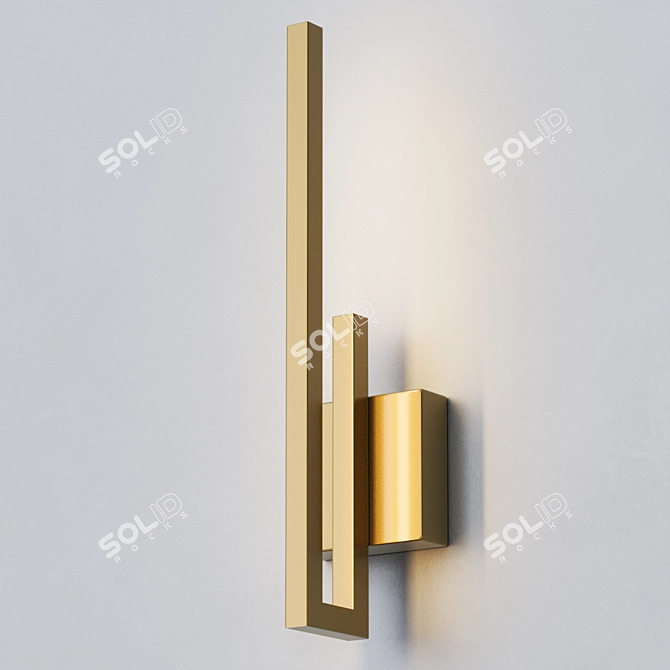 Brass Sconce: Louvre Home Essential 3D model image 5