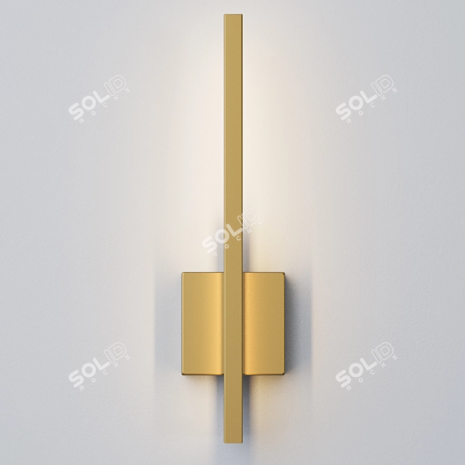 Brass Sconce: Louvre Home Essential 3D model image 7