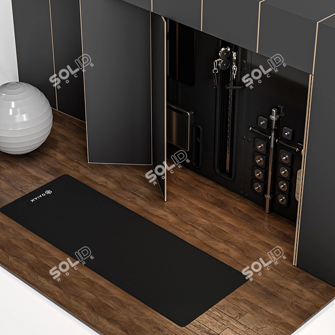 Modular Home Fitness System 3D model image 4