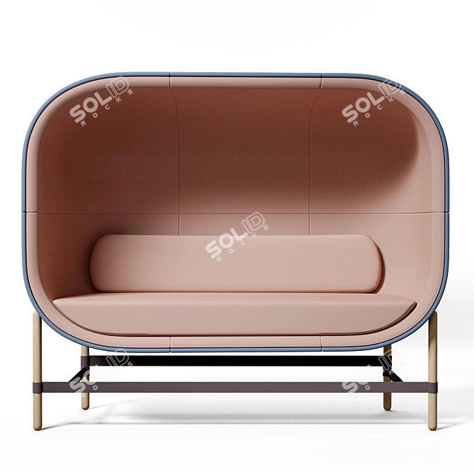 Stylish Casala Capsule Soft Chairs 3D model image 3