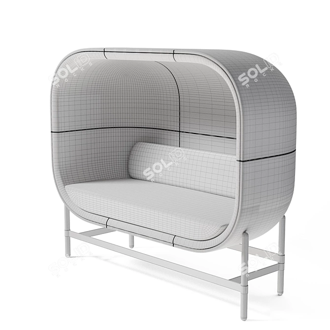 Stylish Casala Capsule Soft Chairs 3D model image 5