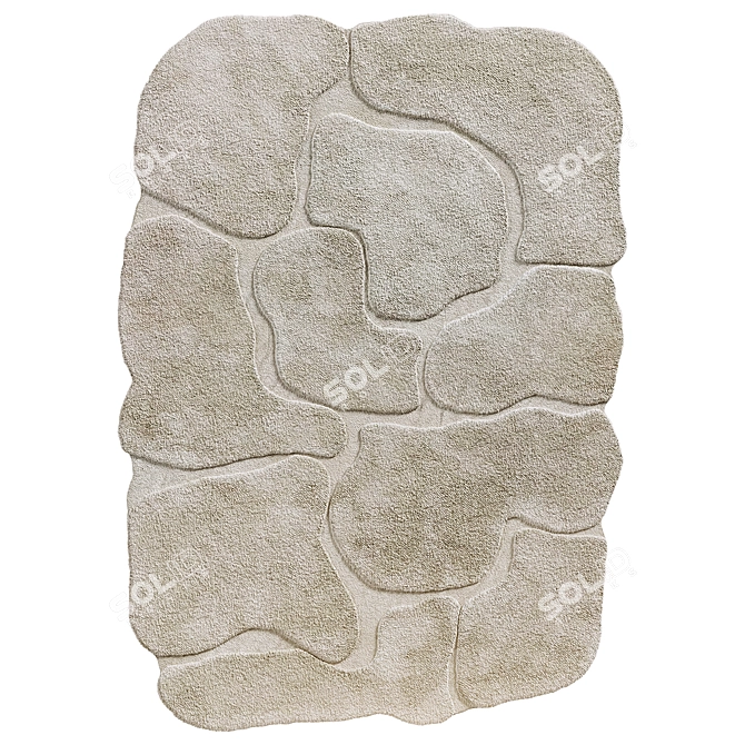  Bespoke Island Rug: Vray Materials 3D model image 2