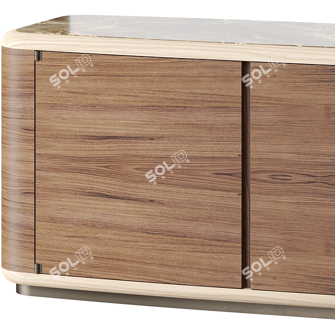 Giorgetti Bull Sculptural Modern Sideboard 3D model image 2