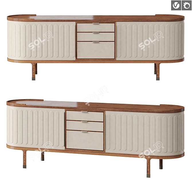 Elegant Giorgetti Dia Sideboard 3D model image 5