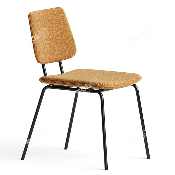 Cannes Rib Dining Chair Unique 3D model image 3